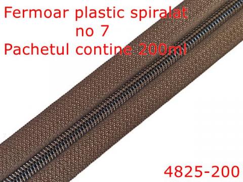 Fermoar plastic spiralat pentru confectii 4825 200 de la Metalo Plast Niculae & Co S.n.c.
