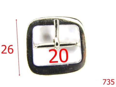 Catarama 20 mm nichel 6C6 B26, 735