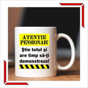 Cana personalizata pensionar