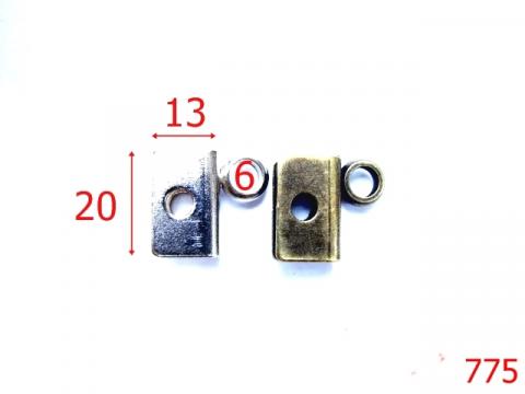 Sustinator poseta 6 mm nichel 775 de la Metalo Plast Niculae & Co S.n.c.