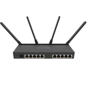 Router 10 x Gigabit, 1 x SFP+ 10Gbps,PoE In Out, RouterOS L5