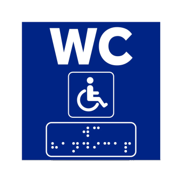 Semne Braille pentru WC Persoane cu handicap