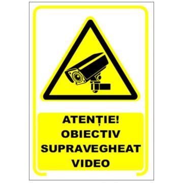 Stiker supraveghere video