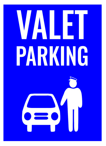 Indicator valet parking