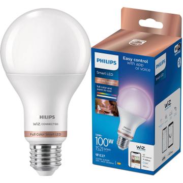 Bec LED inteligent Philips 100W, A67, E27, 922-65, RGB de la Etoc Online
