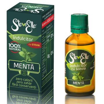 Indulcitor cu stevia si aroma naturala de menta