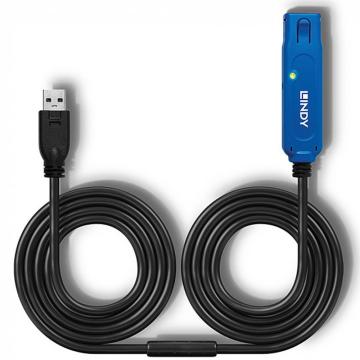 Cablu Lindy 43229, USB 3.0, Extensie Activa 15m, Pro
