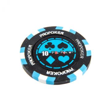 Jeton Pro Poker - Clay - 14g - Culoare Albastru, inscription de la Chess Events Srl