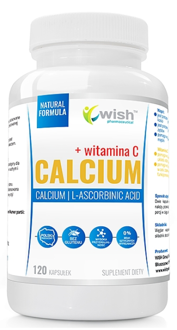 Supliment alimentar Wish Pharmaceutical, Calcium + Vitamin C de la Krill Oil Impex Srl