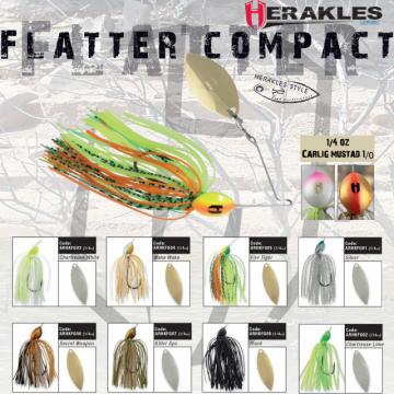 Spinnerbait Herakles Flatter Compact, Waka Waka, 7g de la Pescar Expert