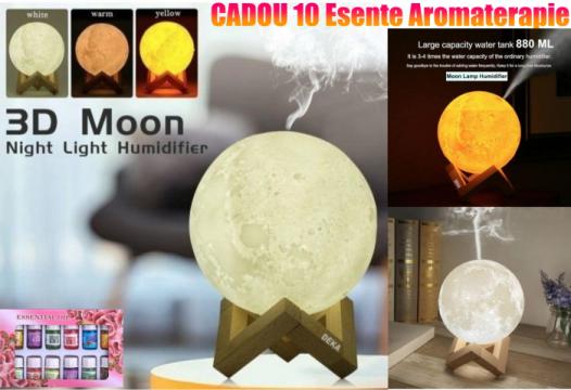 Lampa de veghe cu umidificator aroma terapie Moon, Luna 3D de la Sticevrei.ro Srl