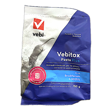Raticid Vebitox Pasta Plus 150 gr, Vebi
