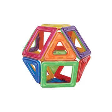 Joc set magnetic de construit, forme geometrice de la Saralma Shop Srl