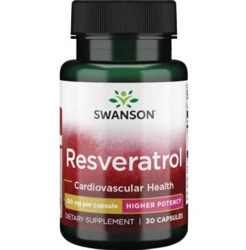 Supliment alimentar Swanson Resveratrol, 250mg de la Krill Oil Impex Srl