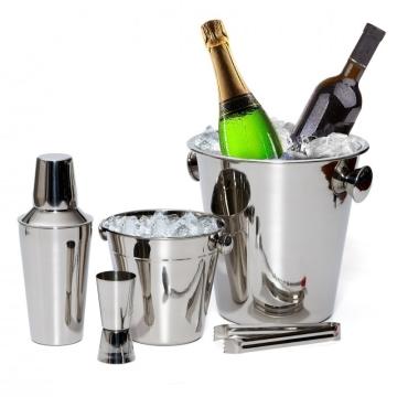 Set 5 piese pentru cocktail, frapiera si shaker din inox