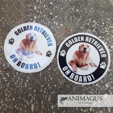 Sticker - variante Golden Retriever on Board