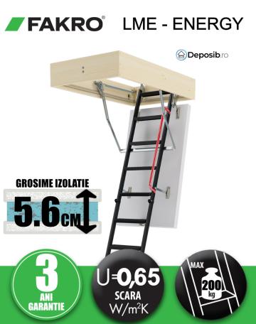 Scara pod metal Fakro LME Energy Efficient