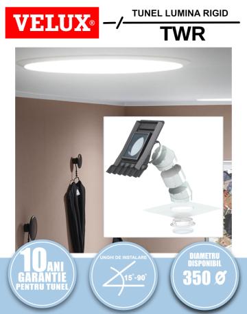 Tunel solar de lumina rigid pentru acoperis inclinat Velux