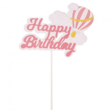 Decoratiune tort Happy Birthday