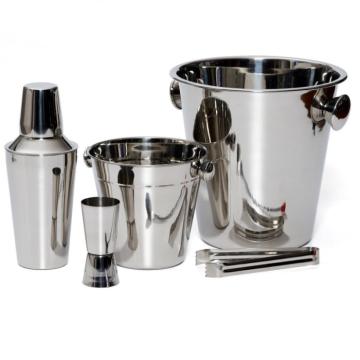 Set 5 piese pentru cocktail, frapiera si shaker din inox