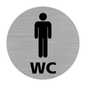 Etichete din aluminiu pentru WC barbat