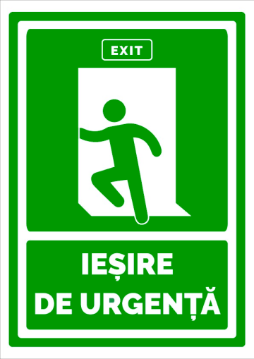 Indicator de securitate iesirea de urgenta