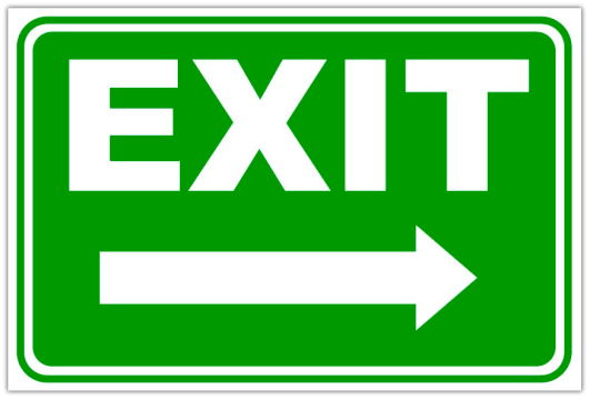 Indicator exit in dreapta