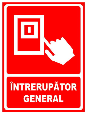 Indicator pentru intrerupator general