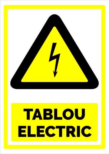 Semn pentru tablou electric