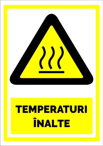 Semn pentru temperaturi inalte de la Prevenirea Pentru Siguranta Ta G.I. Srl