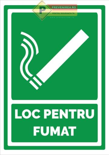 Indicatoare pentru locuri de fumat