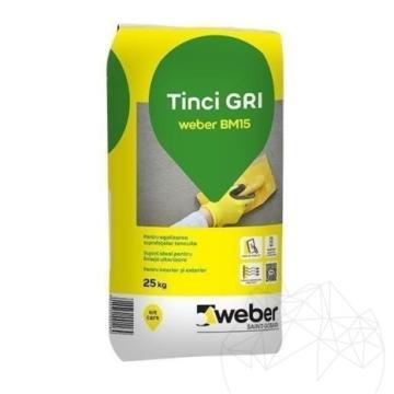 Mortar de tencuiala fina tinci Weber BM15, 25kg