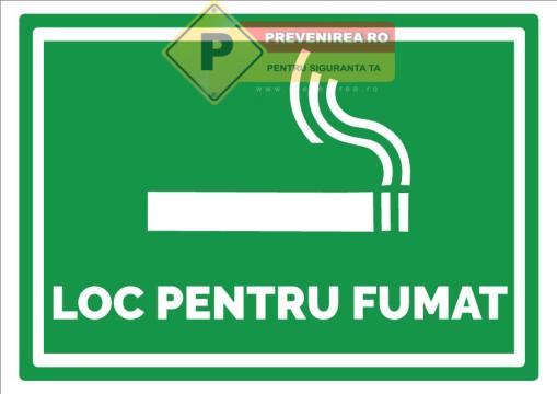 Semn special pentru loc de fumat