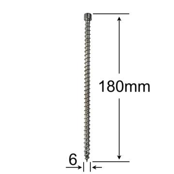 Surub lemn cap cilindric 6x180mm - 100buc/cutie CPW-06180 de la Marisim Total Instal Srl