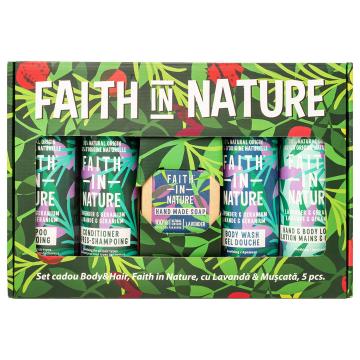 Set sampon, balsam, gel Faith in Nature FNSET22