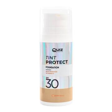 Fond de ten Tint Protect SPF30, Quiz, Nr 04 Warm Beige, 30ml de la M & L Comimpex Const SRL