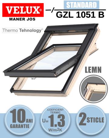 Fereastra mansarda Velux GZL 1051 B cu rama de etansare