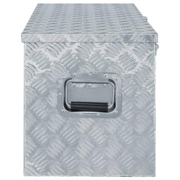 Cutie din aluminiu, 110,5 x 38,5 x 40 cm, argintiu de la VidaXL