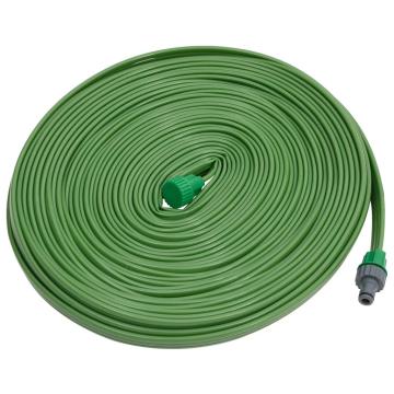 Furtun pentru stropit cu 3 tuburi, verde, 15 m, PVC de la VidaXL