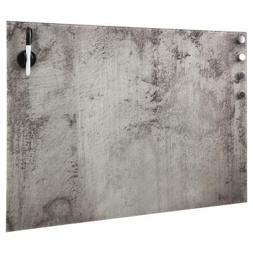 Tabla magnetica de perete, 60 x 40 cm, sticla