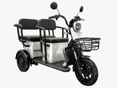 Tricicleta electrica, Volta APM5, Alb, viteza maxima 25 km