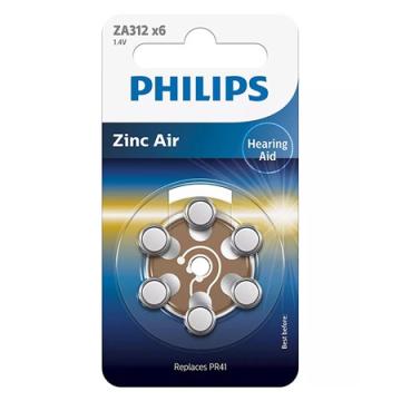Baterie auditiva zinc air blister 6 buc de la Sil Electric Srl