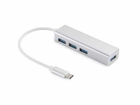 Hub USB-C - 3x USB 3.0 Sandberg SAVER, aluminiu de la Mobilab Creations Srl