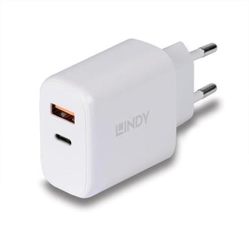 Incarcator Lindy USB A C, 30W, putere intrare 100-240VAC