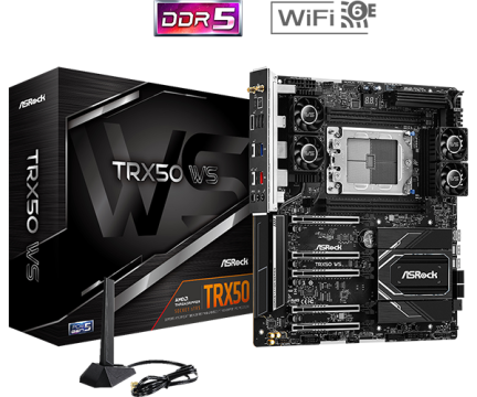 Placa de baza ASRock AMD TRX50 WS sTR5 de la Risereminat.ro