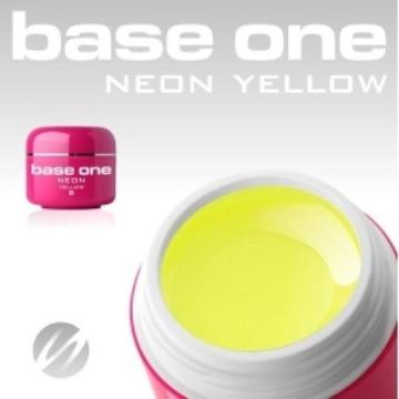 Gel unghii Color Neon Yellow Base One - 5ml
