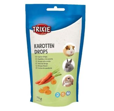 Dropsuri Trixie din morcovi pentru rozatoare, 75 g