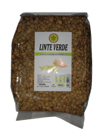 Linte verde, Natural Seeds Product, 500 g