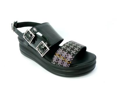 Sandale dama casual Fashion piele 4821 blk