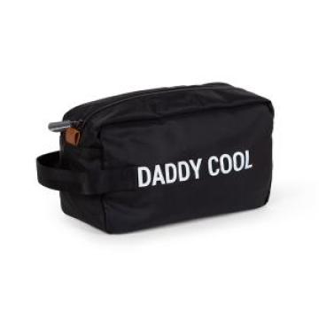 Geanta Childhome - Daddy cool toiletry bag - black white